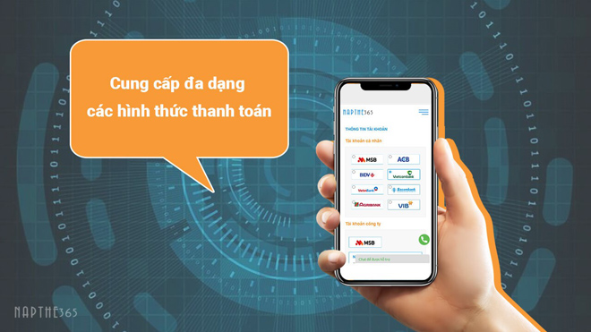 Thanh toán đơn giản với nhiều hình thức khác nhau