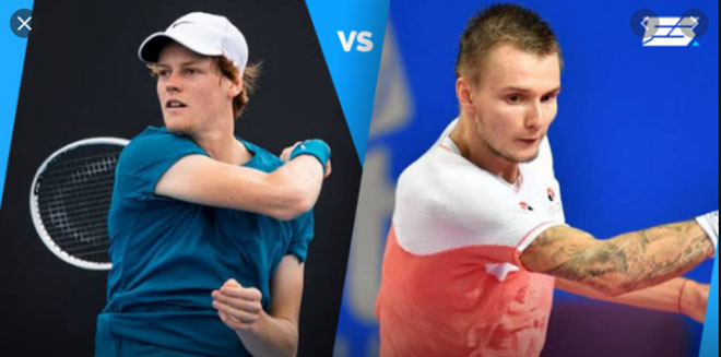 Sinner từng thắng Bublik ở lần duy
nhất họ so tài với nhau trước đây