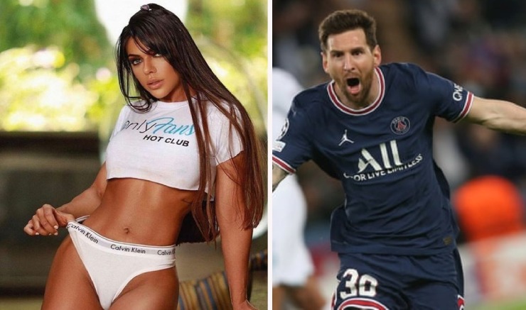 Người đẹp Suzy Cortez hứa mặc đồ lót có in logo PSG, đồng thời khỏa thân để ăn mừng danh hiệu Quả bóng vàng của Messi