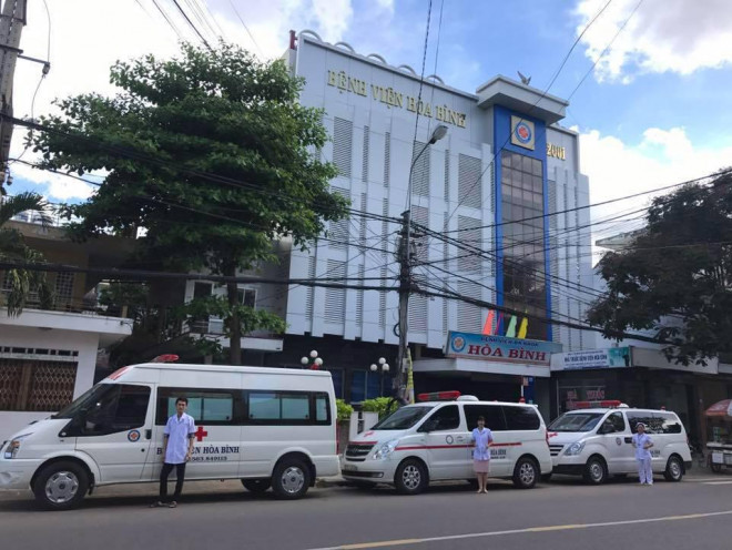 Bệnh viện Đa khoa Hòa Bình - nơi khám sức khỏe cho tài xế Nguyễn Văn Thâu để đổi GPLX
