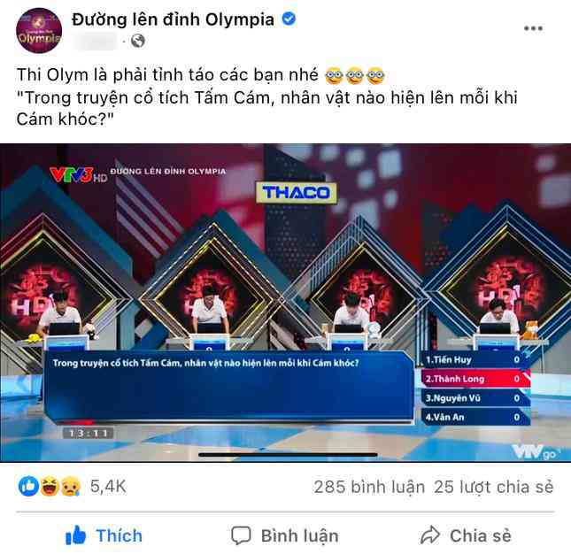 Loạt câu hỏi Đường Lên Đỉnh Olympia cứ tưởng dễ có điểm nhưng lại khiến thí sinh lúng túng - 1