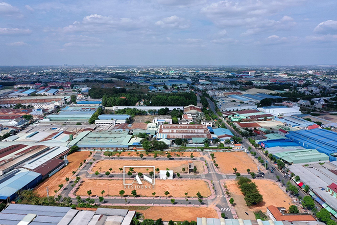 Hình ảnh thực tế tại An Residence với quy hoạch bài bản, chỉn chu, hạ tầng hoàn thiện có thể nhận nền xây dựng ngay