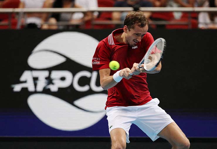 Daniil Medvedev giúp ĐT Nga thắng đậm ĐT Australia ở bảng B ATP Cup năm nay