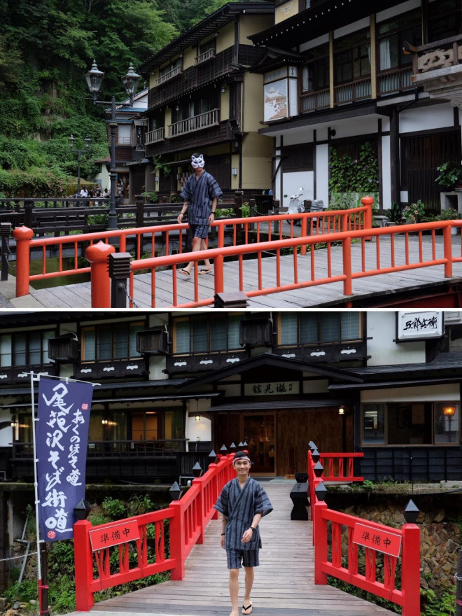 Suối nước nóng Ginzan Onsen đẹp mê hoặc trong ngày mưa - 5