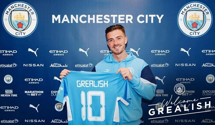 Grealish gia nhập Man City với mức giá kỷ lục 100 triệu bảng