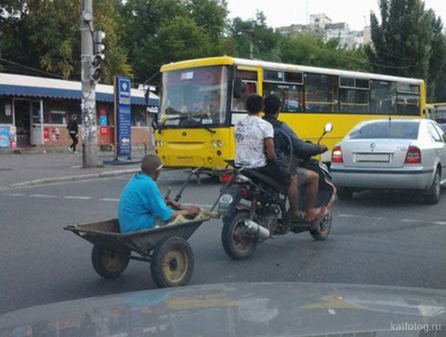 Chạy chậm thôi, chóng mặt quá.
