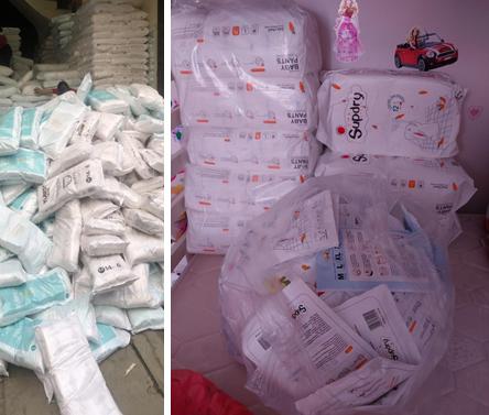 Nhiều tã trẻ em giá rẻ gắn mác "nội địa Trung" nhằm dễ bề tiêu thụ tại Việt Nam