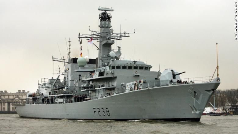 Tàu chiến Anh&nbsp;HMS Northumberland.