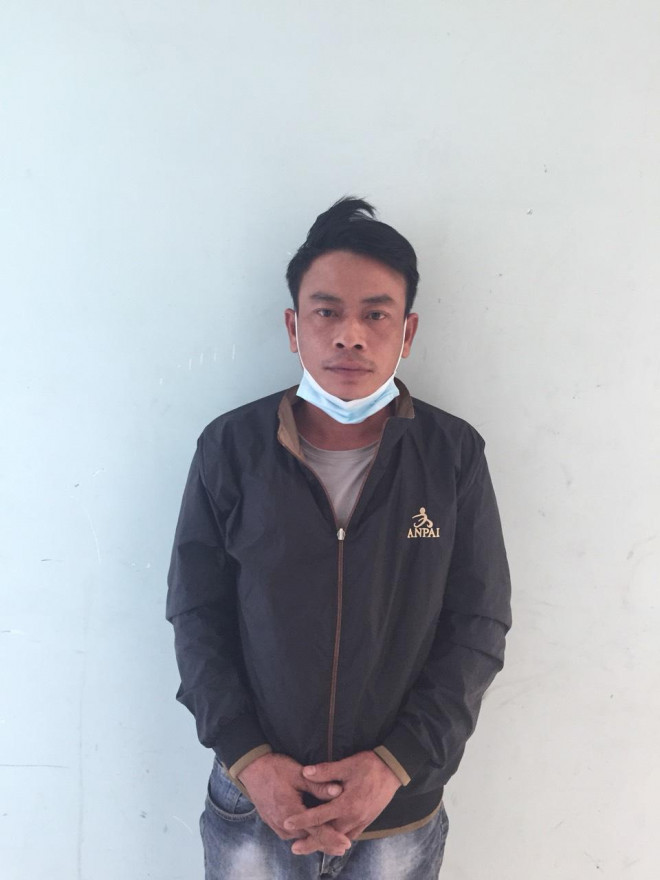 Đối tượng Nguyễn Ngọc Anh tại cơ quan công an