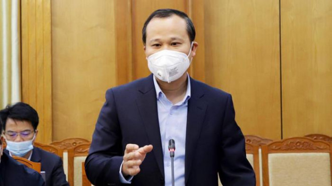 Phó Chủ tịch Thường trực UBND tỉnh Bắc Giang Mai Sơn phát biểu tại hội nghị. Ảnh BCP.