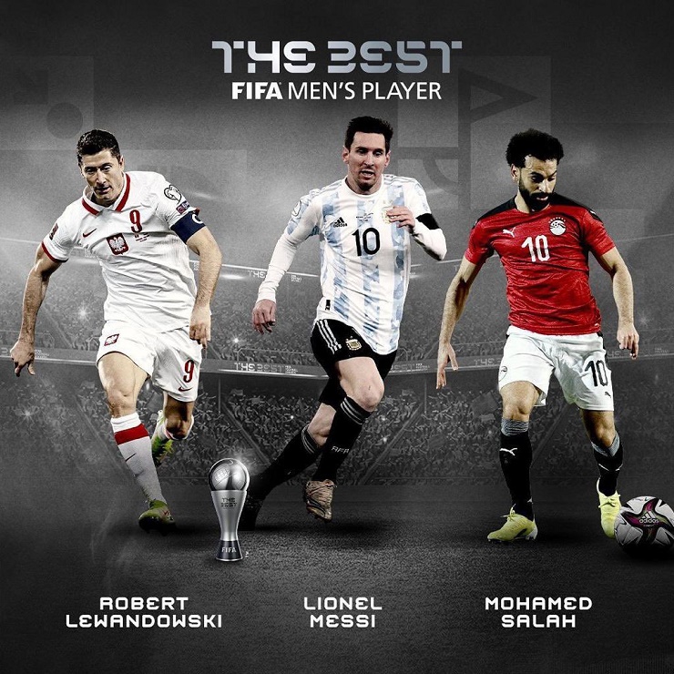 Lewandowski - Messi - Salah là 3 ứng cử viên tranh&nbsp;FIFA The Best 2021