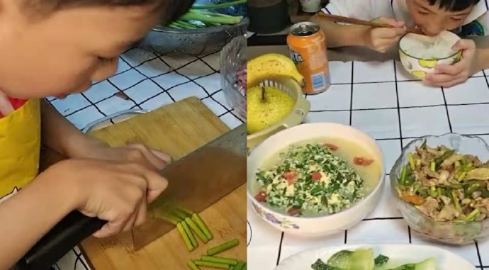 Cậu bé 7 tuổi đã nấu được 20 món ăn và bài học dành cho bố mẹ, thương con là phải biết buông tay - 1