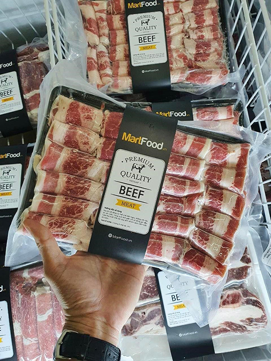 Ba chỉ bò Mỹ (Short Plate) thường được sử dụng cho các món lẩu