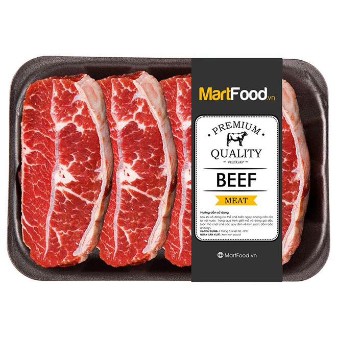 Lõi nạc vai bò Mỹ phù hợp để làm món Steak