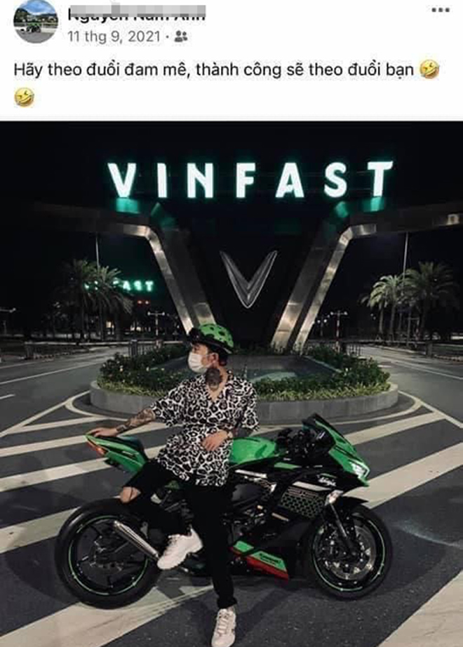 Status nói về đạo lý cuộc sống trên trang Facebook cá nhân được cho là của đối tượng Nam. Ảnh Facebook.
