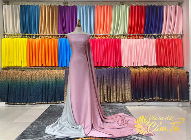 Vải Áo dài Cẩm Tú - Địa chỉ mua vải may áo dài uy tín - 2