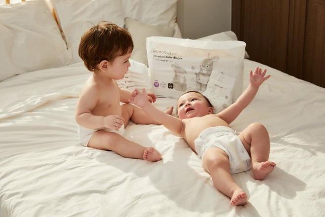 Ấn tượng với dòng bỉm dán siêu mềm mịn của Momo Rabbit