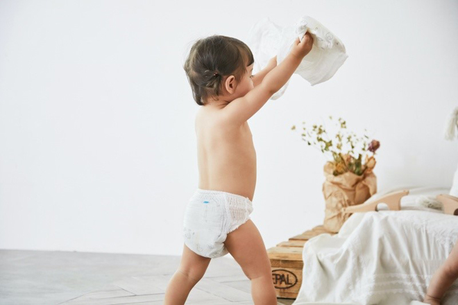 Bỉm quần ngày và đêm của Momo Rabbit thích hợp cho các bé vận động và ngủ đêm tốt