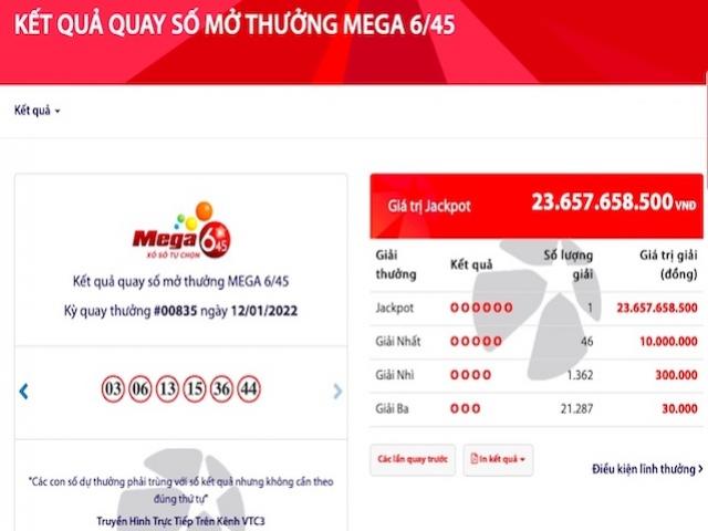 Tin tức trong ngày - Chỉ 12 ngày đầu năm 2022, xuất hiện 3 tỉ phú Vietlott