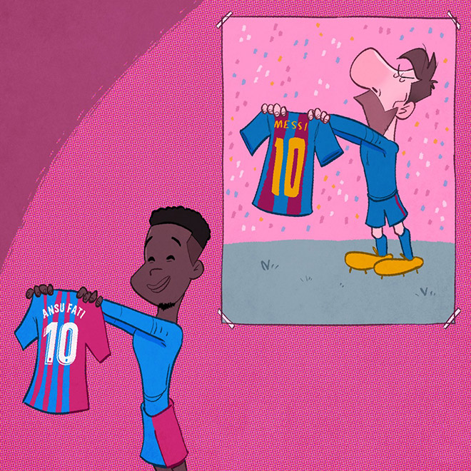 Truyền nhân Messi không cứu nổi Barca đang suy tàn.