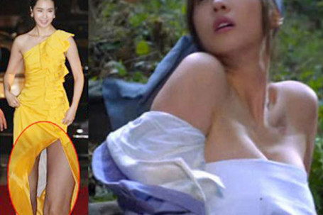 Người đẹp Hàn Quốc khiến fan tò mò với vật thể lạ đính trên váy