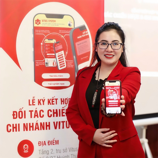 Bà Nguyễn Thị Thu Thủy - Đại sứ thương hiệu Vitus System chia sẻ về giá trị thiết thực của giải pháp này