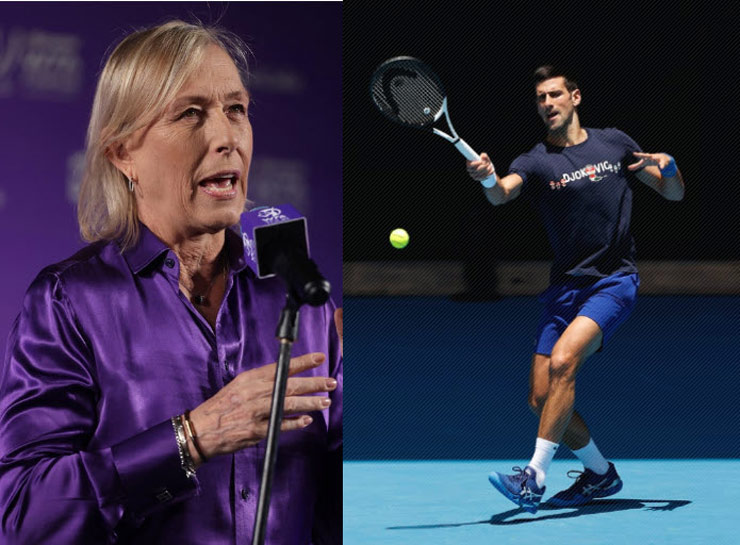 Huyền thoại quần vợt nữ Martina Navratilova khuyên Djokovic nên về nhà thay vì dự Australian Open 2022
