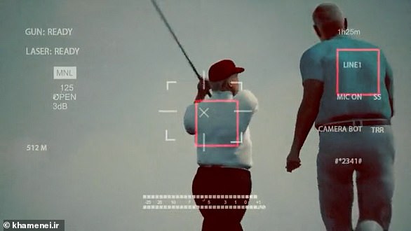 Video đồ họa mở đầu bằng cảnh ông Trump đang chơi golf.