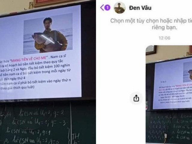 Bạn trẻ - Cuộc sống - "Mang tiền về cho mẹ" được đưa vào đề bài môn Toán, học sinh nhắn tin hỏi Đen Vâu đáp án