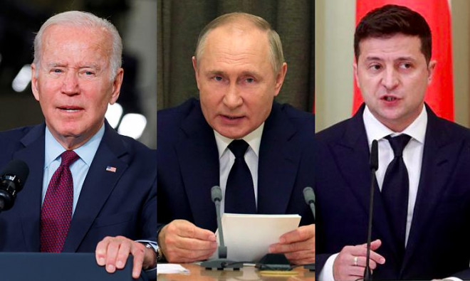 Tổng thống Ukraine Volodymyr Zelensky đề xuất tổ chức một cuộc đàm phán 3 bên với người đồng cấp Mỹ và Nga. Ảnh: Reuters