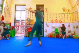 Bạn trẻ - Cuộc sống - Clip: Cô giáo mầm non nhảy hiphop cool ngầu "gây bão"