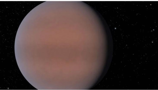 Mô tả của nghệ sĩ về TOI-674b, hành tinh dị biệt của vũ trụ - Ảnh: NASA