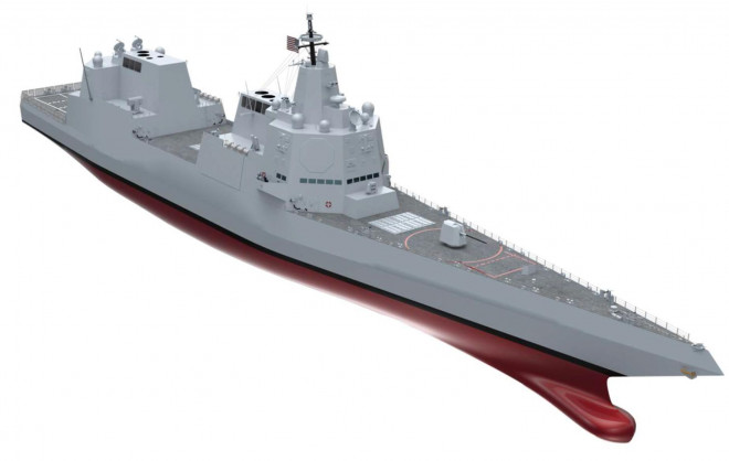 Thiết kế chiến hạm mới của hải quân Mỹ. Ảnh: PEO Ships Image