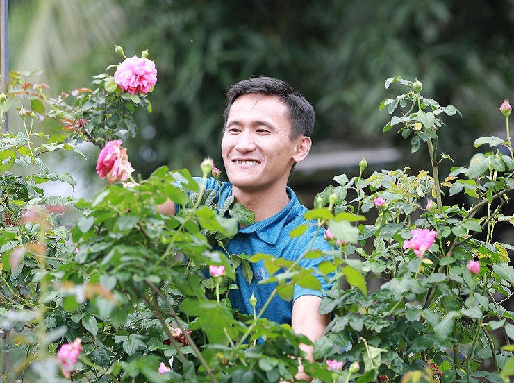Chàng trai sinh năm 1989 tại Thái Nguyên sở hữu vườn hồng hàng nghìn gốc