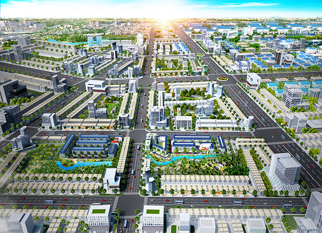 Phối cảnh khu đô thị 5F Capella tọa lạc ngay trung tâm phát triển của thị xã Tân Uyên. Khi Tân Uyên chính thức lên thành phố vào năm 2023 thì giá trị bất động sản của 5F Capella chắc chắn sẽ tăng tiệm cận Dĩ An và Thuận An.