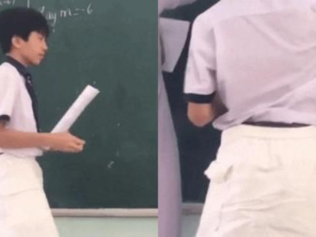 Giáo dục - du học - Nam sinh bị rách quần nhưng lại được gọi lên bảng, cách "chữa cháy" khiến cả lớp phì cười