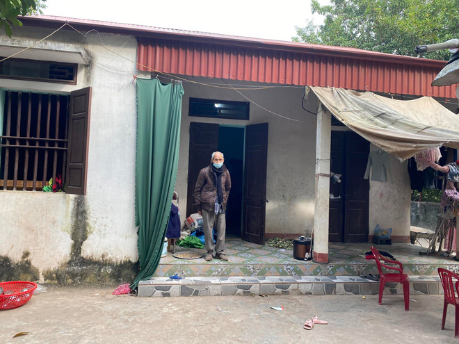 Ngôi nhà của vợ chồng ông Học.