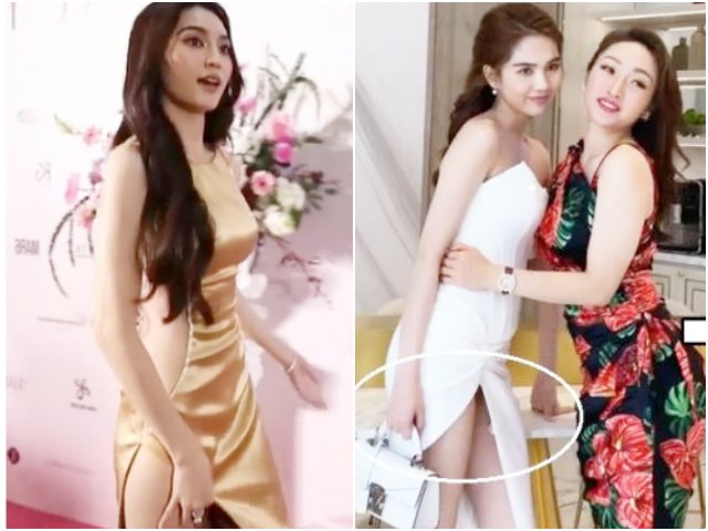 Đời sống Showbiz - Lan Ngọc, Ngọc Trinh khép nép, lo hớ hênh trước hàng ngàn người vì váy xẻ cao vút