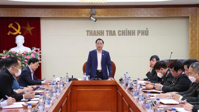 TTCP công bố quyết định thanh tra việc mua sắm thiết bị y tế kit xét nghiệm ở Hà Nội. Ảnh: Tuyến Phan