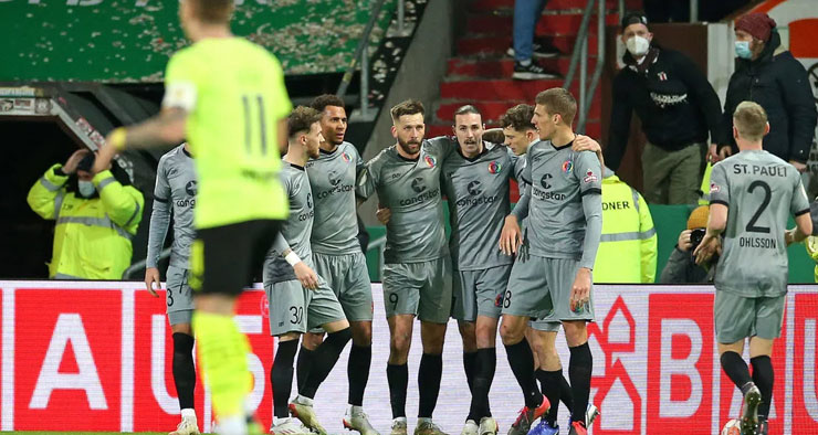 St Pauli gây nên bất ngờ lớn ở cúp quốc gia Đức năm nay