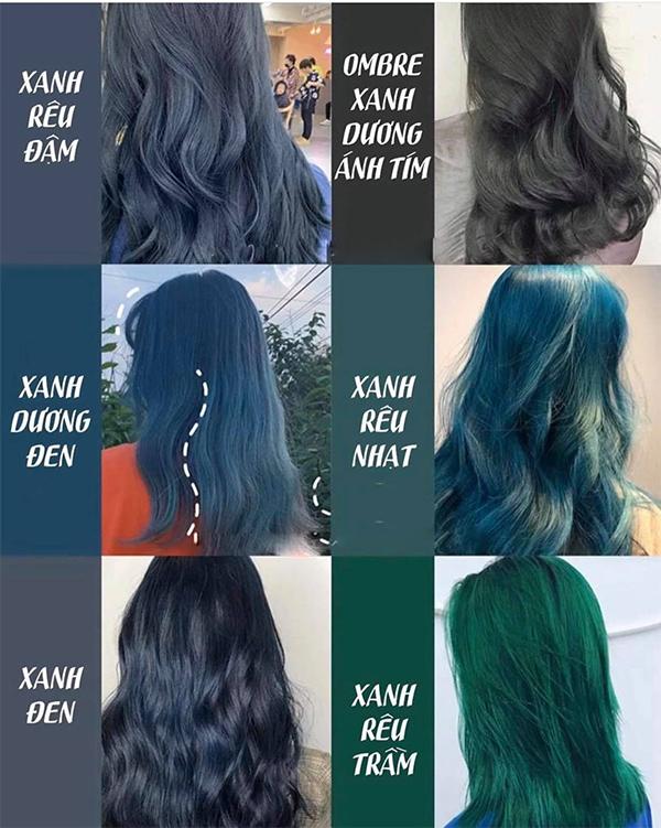 Tóc màu xanh rêu Top 20 màu tóc đẹp tôn da trẻ trung nổi bật nhất hiện nay