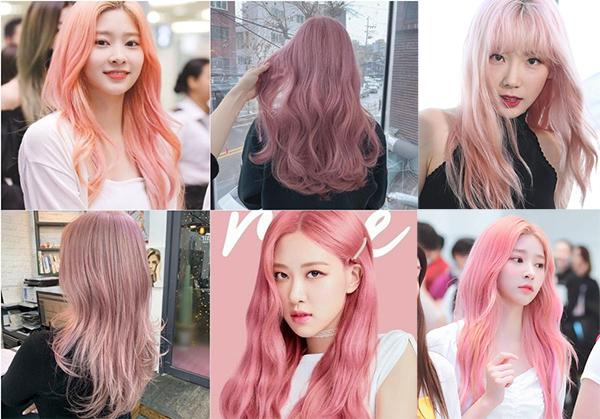 Bảng màu tóc hồng