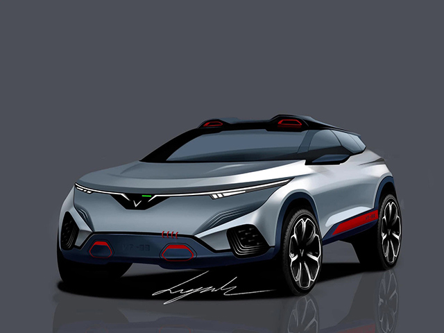 Ô tô - VinFast VF-99 phiên bản đồ họa ý tưởng của thiết kế trẻ người Việt