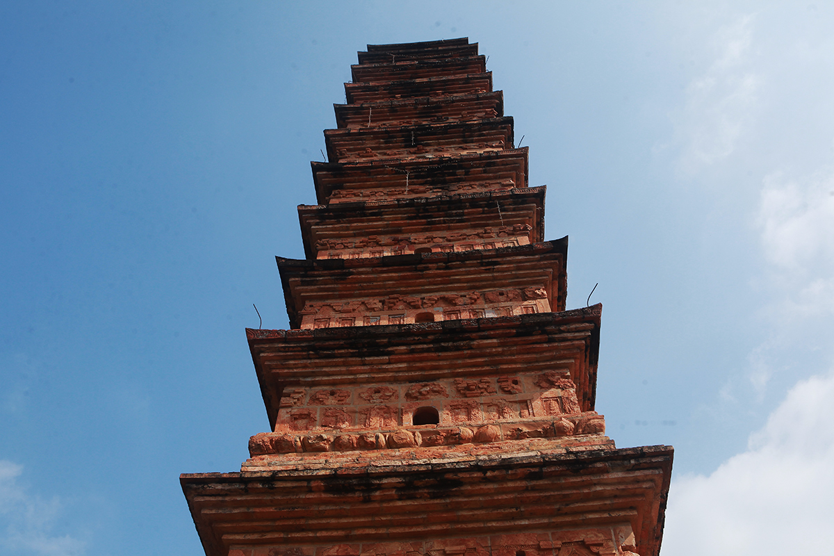 &nbsp;Ngoài ra còn có những mô típ trang trí hoa cúc dây, hoa dây cuốn nổi, đấu ba chạc. Kiểu đấu này đã thấy xuất hiện từ thời Lý (Tháp Chương Sơn, Nam Định) và càng phổ biến hơn ở dưới thời Mạc (Đình Tây Đằng, Ba Vì, Hà Nội)