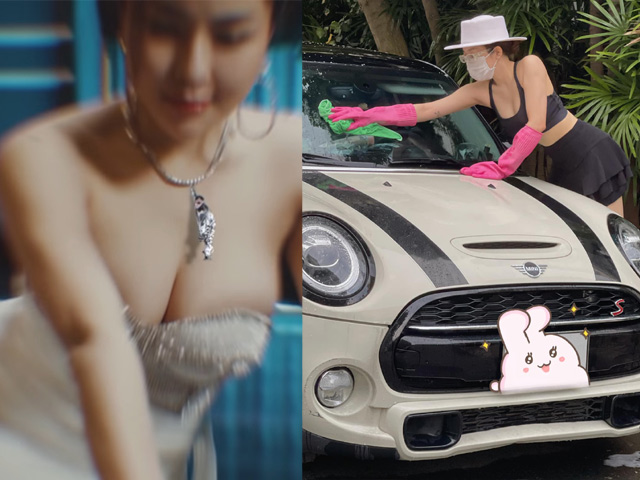 Đời sống Showbiz - Diện váy ngắn cũn rửa xe, Trâm Anh bất ngờ nhắc "người yêu cũ"