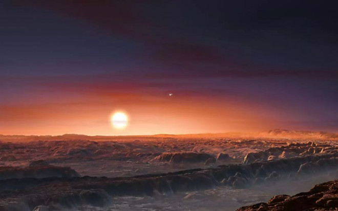 Hình ảnh mô tả quang cảnh mê hoặc trên Proxima Centauri b - Ảnh: NASA