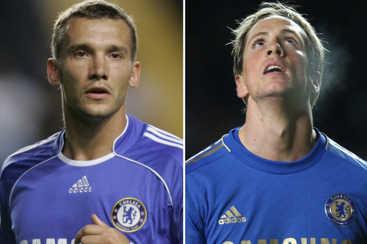Shevchenko và Torres, hai bản hợp đồng "bom xịt" của Chelsea