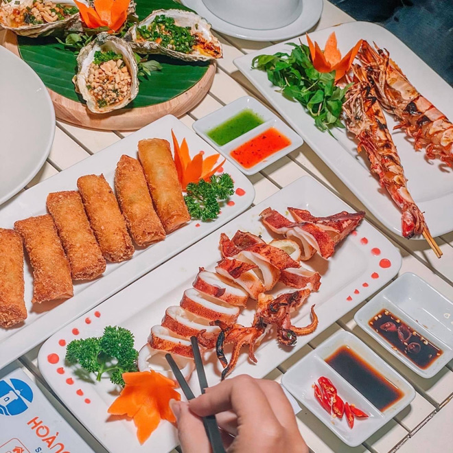 Món ăn được bày trí đẹp mắt - Ảnh: Hoàng Thao Seaview