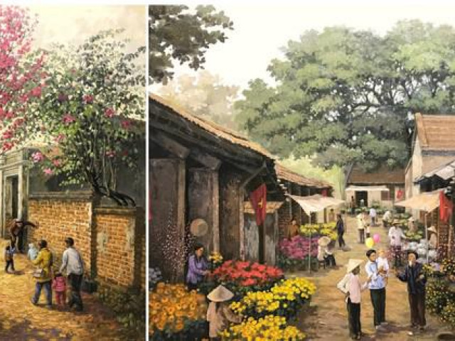 Bạn trẻ - Cuộc sống - Bộ tranh "Tết quê nhà" của họa sĩ 9X Trần Nguyên làm nao lòng những người con xa xứ