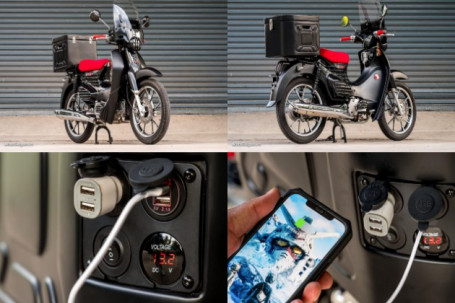 Báo ngoại cực mê Honda Super Cub độ thùng phát điện ở Việt Nam